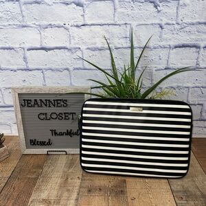 Kate Spade Printed Laptop Sleeve for 13" Macbook Fairmont Square, Black & Cream